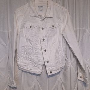 Old Navy White denim jacket